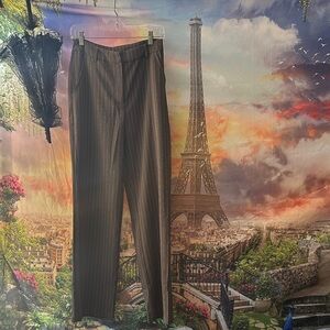 Trend Color & So French Brown Striped Pants, wide leg